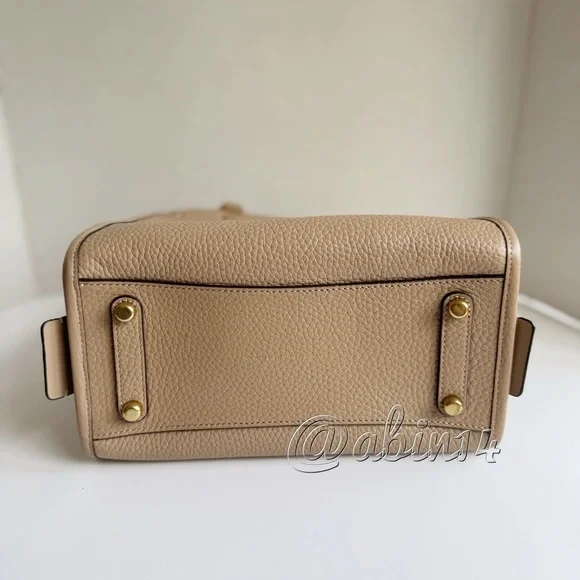 Exclusive Coach Rogue 25 Leather Top Handle Satchel Handbag in Color Taupe - Picture 3 of 16